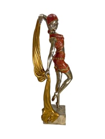 Art Deco Style Russian Dancer Bronze Sculpture