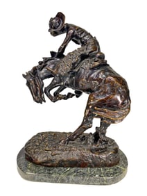 Frederic Remington The Rattlesnake Bronze Replica
