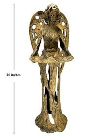 Large Vintage Patinated Garden Sculpture