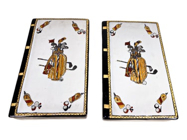 United Wilson Pair of Porcelain Boxes