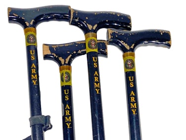 US Army This We Will Defend Lot of 4 Walking Sticks