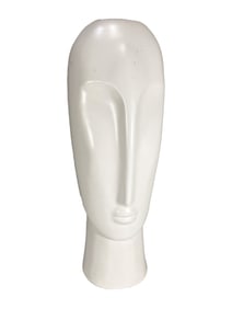 Three Hands Co Ceramic Face Sculpture