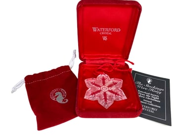 Waterford 1996 Crystal Christmas Ornament