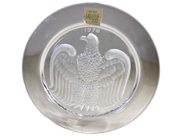 Lalique Bicentennial 1776-1976 Crystal Plate