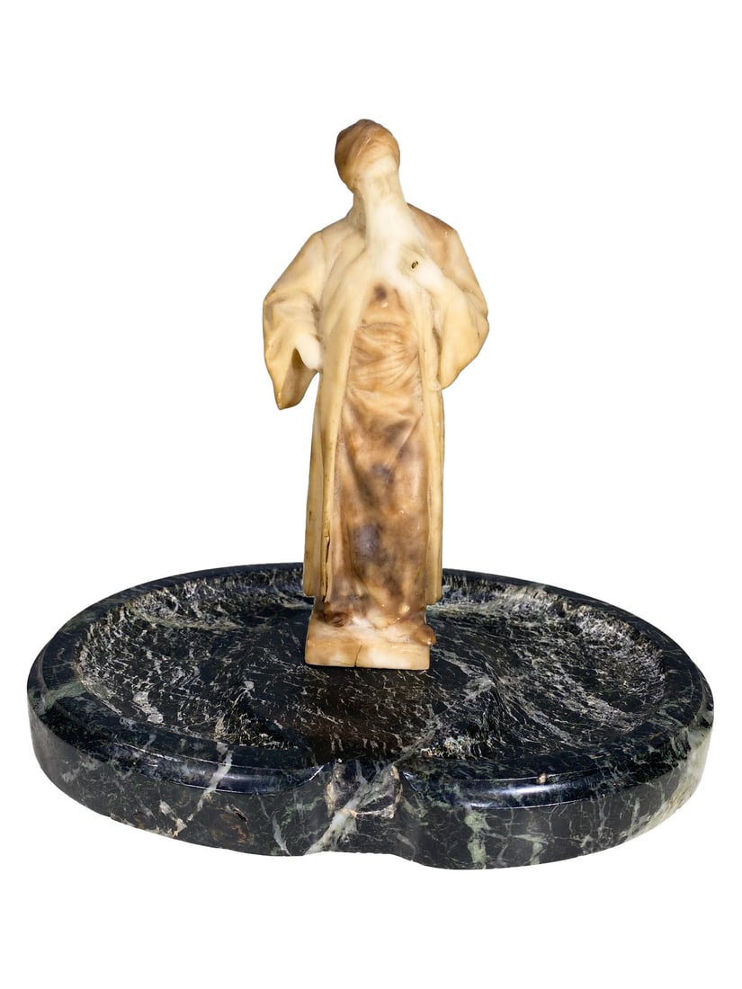 Antique Orientalist Alabaster & Marble Card Holder (1 of 6)