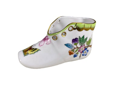 Herend Baby Shoe Porcelain Figurine