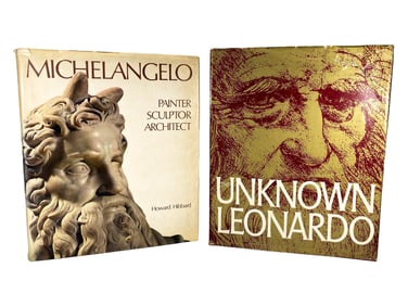 Leonardo da Vinci & Michelangelo Bounaroti Books
