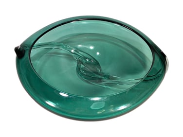Matthew Buechner Green Glass Bowl