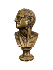 Antique French Bronze Seal Sculpture
