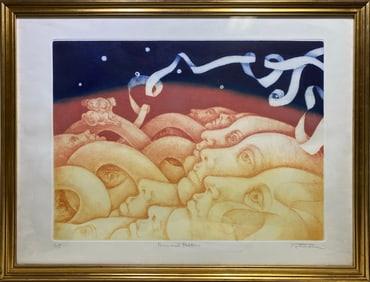 Signed Contemporary Art Lithograph