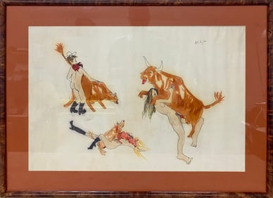 Signed Erotic Serigraph