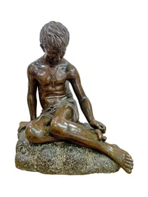 19th C Italian Bronze Sculpture, signed & dated 1889