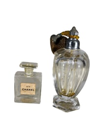 Chanel 5 & Baccarat Atomizer Perfurm Bottles