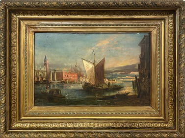 19th C Oil on Wood, signed B. REBERT