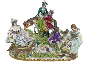 PM & M, Thuringia, Germany Porcelain Group