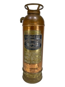 Antique Badger Fire Extinguisher Co, Boston, MA