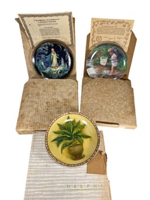 3 Donald Zolan & Others Porcelain Plates