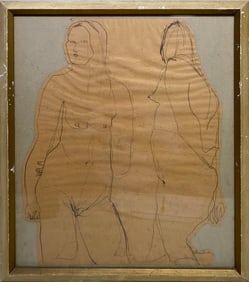 Riva LEVITEN (1928-2014) American Nude Drawing