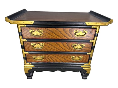 Vintage Chinese Miniature Jewelry Drawer Chest