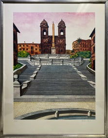 Trinita dei Monti, Roma Serigraph or Print