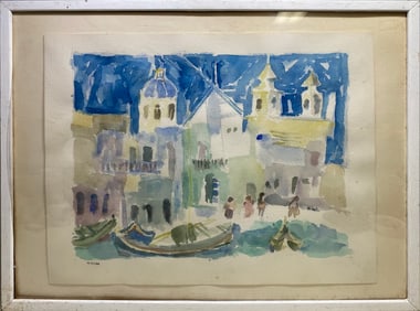 Myra ROSEN (1929-2019) American Watercolor