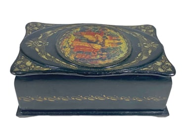 Vintage Russian Papier Mache Music Box