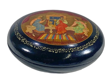 Vintage Russian Papier Mache Box