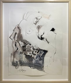 Signed R. NEGRIN Watercolor Painting
