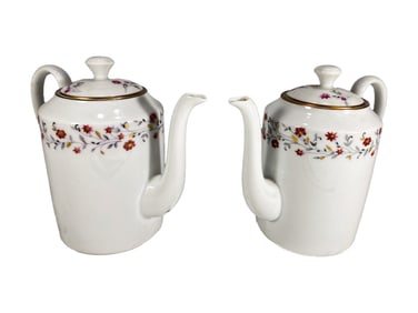 2 Limoges, France Porcelain Teapots