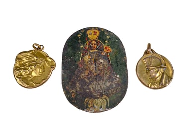 Napoleon & Josephine Medals & Small Painting