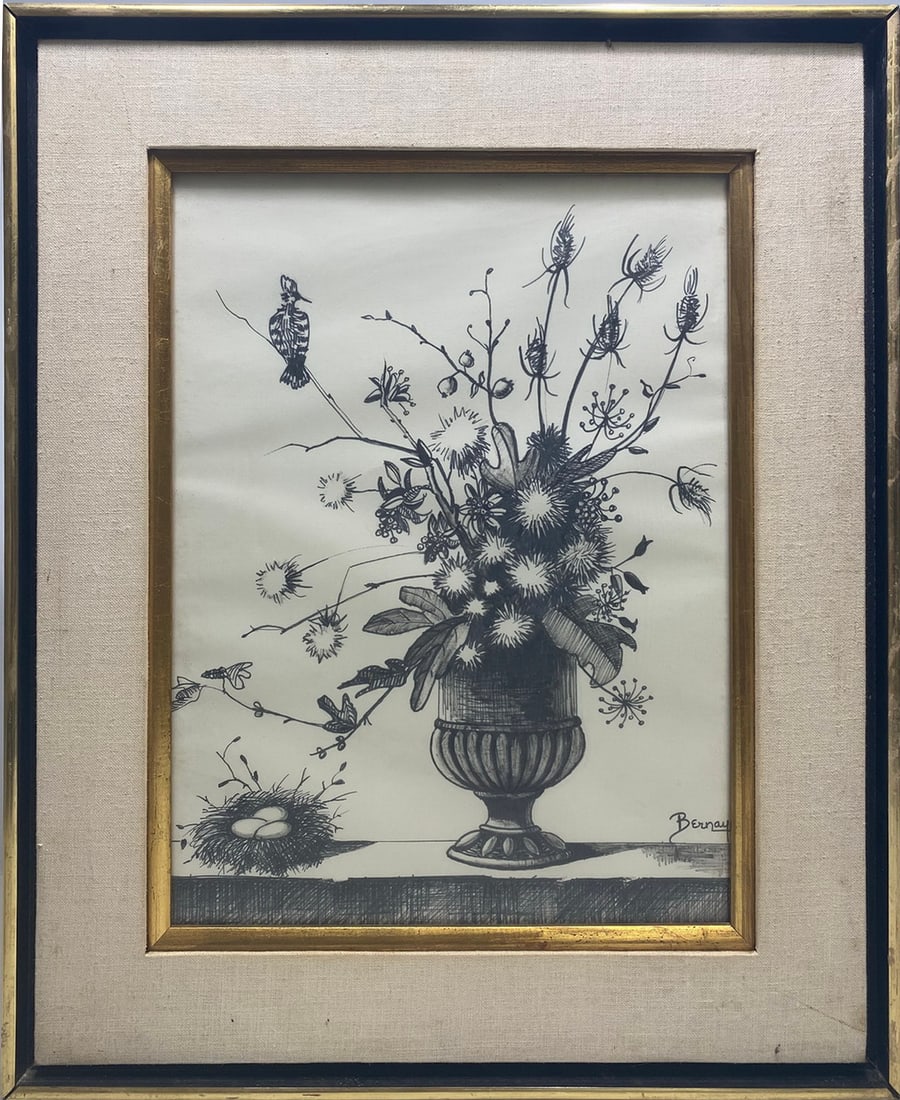 Vintage Print Or Serigraph on Paper, signed (1 of 4)