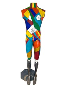 Modern Art Hand Painted Fiberglass Mannequin