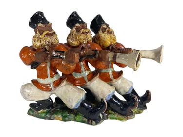Vintage Russian Cossacks Ceramic Fig