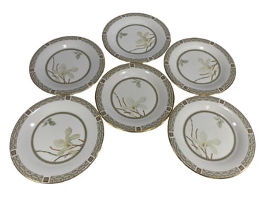6 Royal Doulton White Nile Porcelain Plates