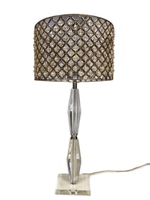 Silver Metal & Acrilyc Table Lamp