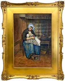 Antique Signed Watercolor Painting