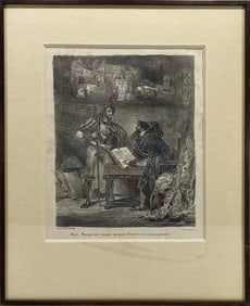 Old French Engraving by Vagron