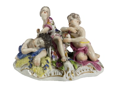 Antique French Group Porcelain Fig