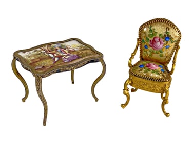 Antique Bronze, Porcelain & Enamel Miniatures
