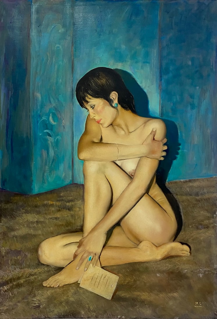 Marc Olivier GREGOIRE (1897-1991) French Nude Painting: Marc Olivier GREGOIRE (1897-1991) French Nude Painting. 47 x 31 1/2 in.Good condition. Local Pick up call one day before to make an appointment. TO SHIP THIS ITEM IN USA OR INTERNATIONAL, PLEASE CONTA