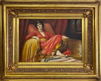 Signed Salah Walie Oil on Canvas