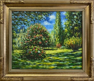 Oil on Canvas Landscape Painting, signed