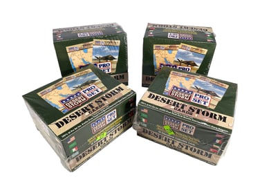 4 Desert Storm Pro Set Cards Boxes