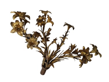 Antique Gilt Bronze Flowers Bouquet