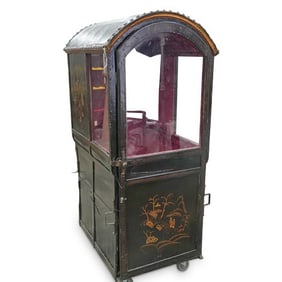 18th C Chinoiserie Hand Painted Sedan Chair