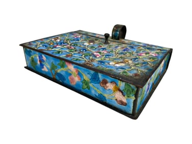 Vintage Chinese Enamel Buttler Crumb Catcher