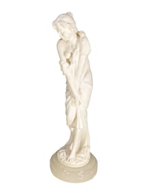 Vintage Lady Composition & Onyx Sculpture