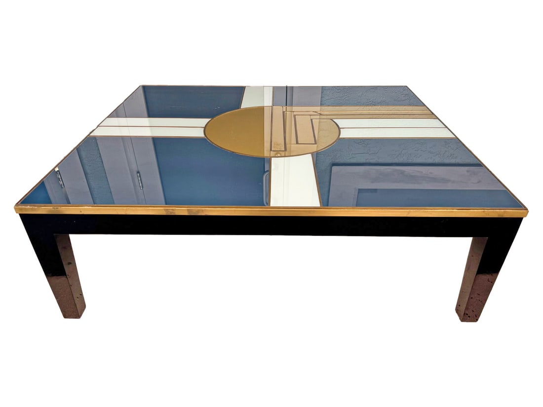 Mid Century Large Lacquer Coffee Table (1 of 4)