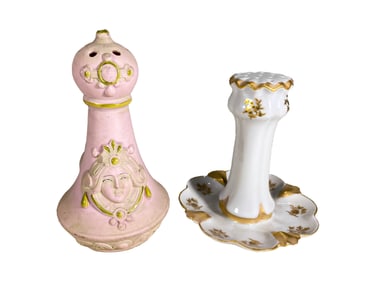 Shafer 7 Vater Jasperware & Other Hat Pin Holders