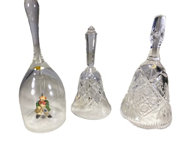 Set of 3 Crystal Bells